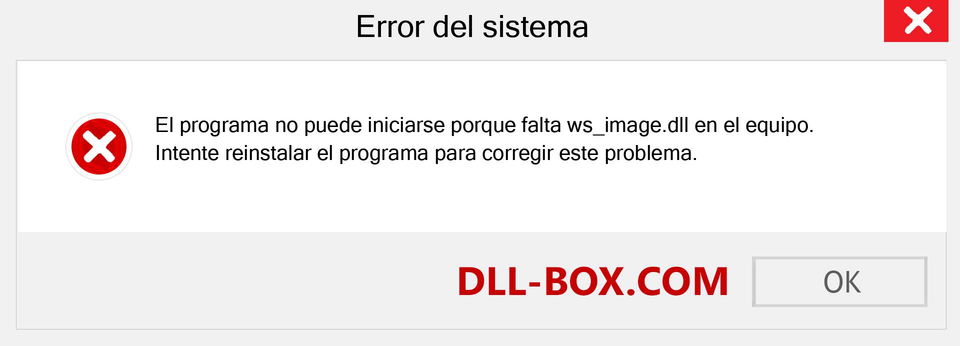 ¿Falta el archivo ws_image.dll ?. Descargar para Windows 7, 8, 10 - Corregir ws_image dll Missing Error en Windows, fotos, imágenes